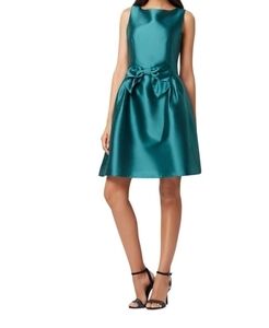 TAHARI Hunter Green Cocktail or Holiday Dress
